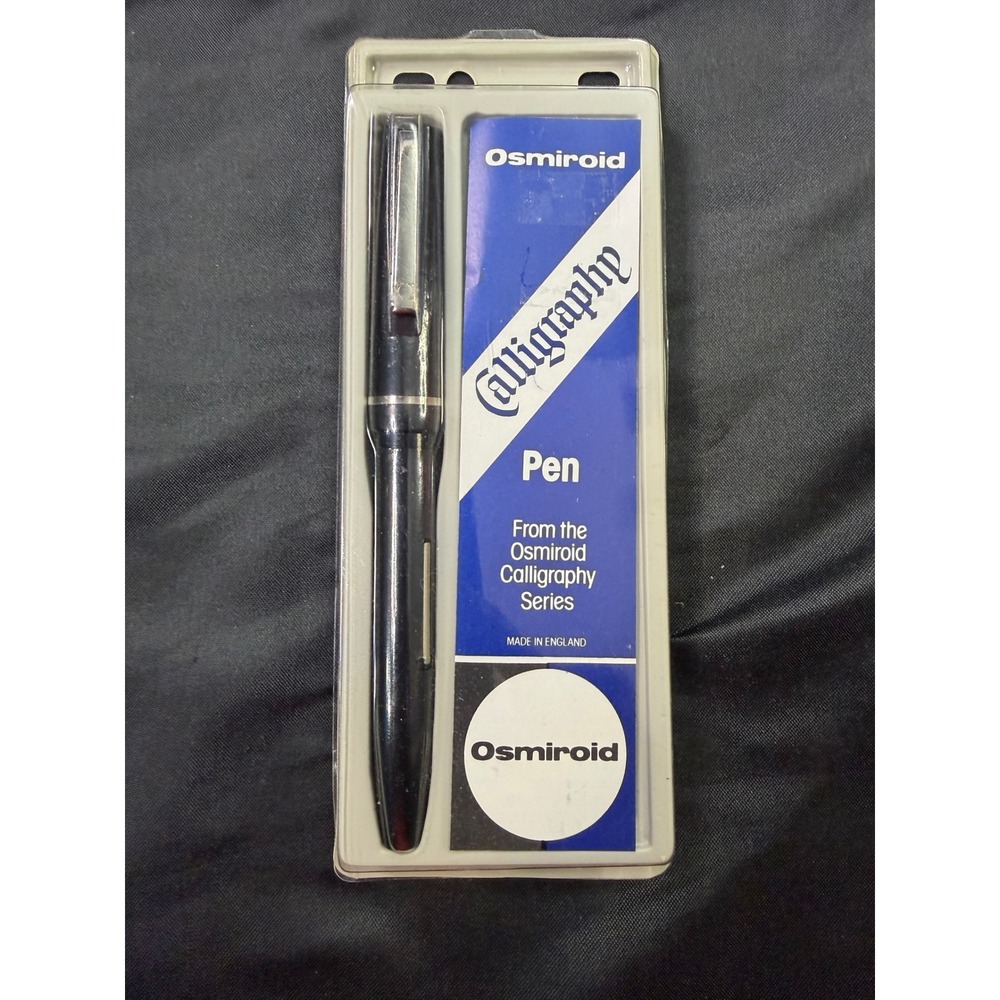 Osmiroid Calligraphy Series Fountain Pen Black Made in England Vintage Writing